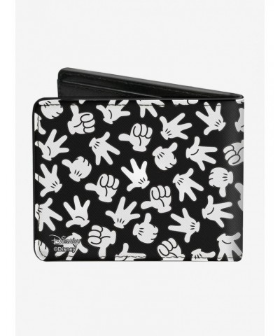 Disney Mickey Mouse M Icon Hand Gestures Bi-Fold Wallet $7.75 Wallets