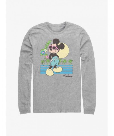 Disney Mickey Mouse Beach Long-Sleeve T-Shirt $12.11 T-Shirts