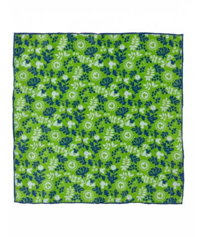 Disney Mickey Mouse Floral Green Pocket Square $13.26 Squares