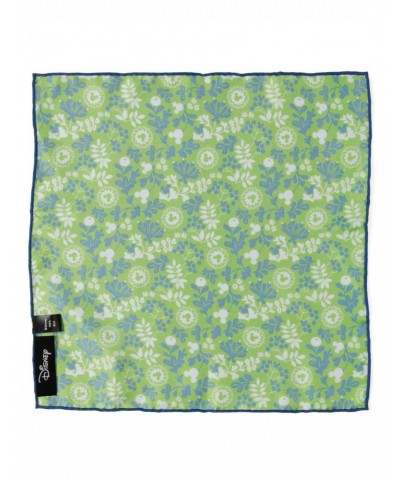 Disney Mickey Mouse Floral Green Pocket Square $13.26 Squares