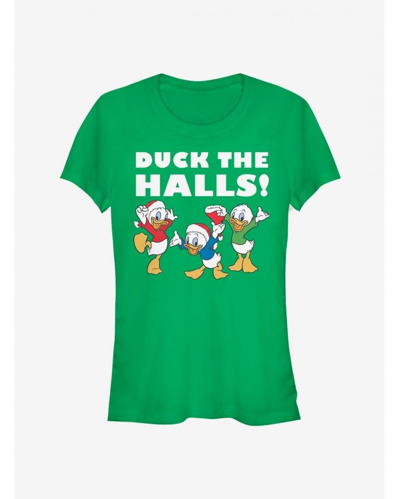 Disney Huey, Dewey, And Louie Holiday Duck The Halls! Classic Girls T-Shirt $7.97 T-Shirts