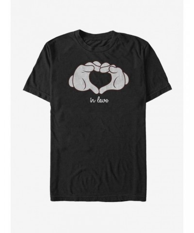 Disney Mickey Mouse Glove Heart T-Shirt $7.27 T-Shirts