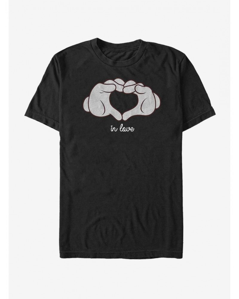 Disney Mickey Mouse Glove Heart T-Shirt $7.27 T-Shirts