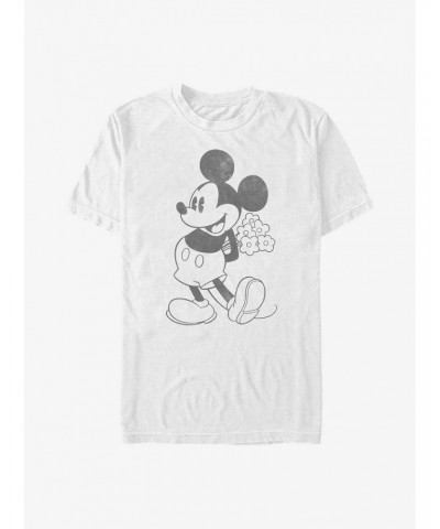 Disney Mickey Mouse Mickey Black And White T-Shirt $8.41 T-Shirts