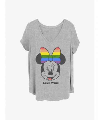 Disney Minnie Mouse Love Wins Girls T-Shirt Plus Size $10.40 T-Shirts