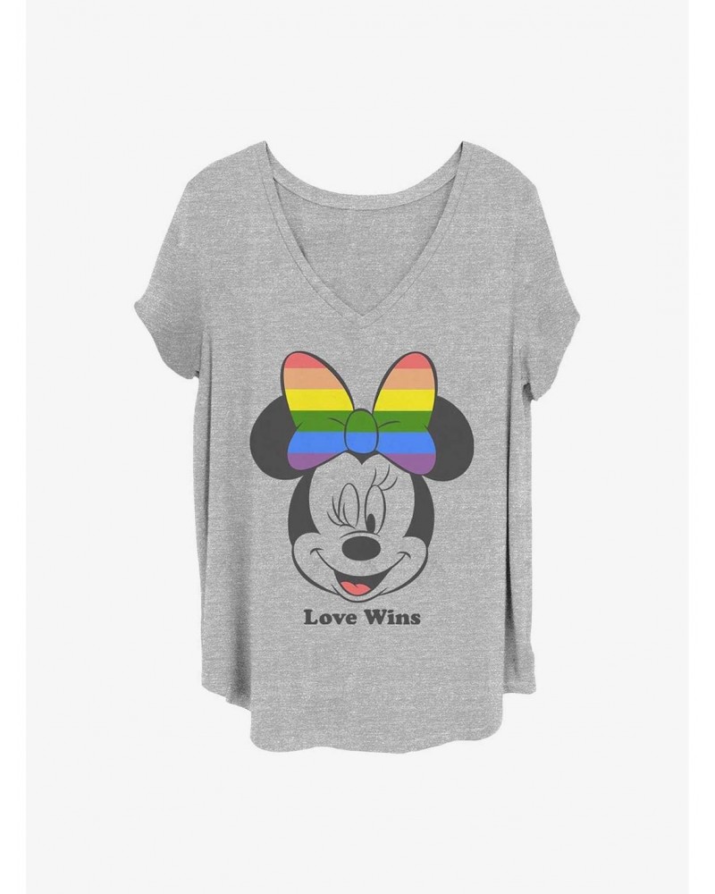 Disney Minnie Mouse Love Wins Girls T-Shirt Plus Size $10.40 T-Shirts