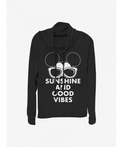 Disney Mickey Mouse Mickey Sunshine Cowlneck Long-Sleeve Girls Top $16.88 Tops