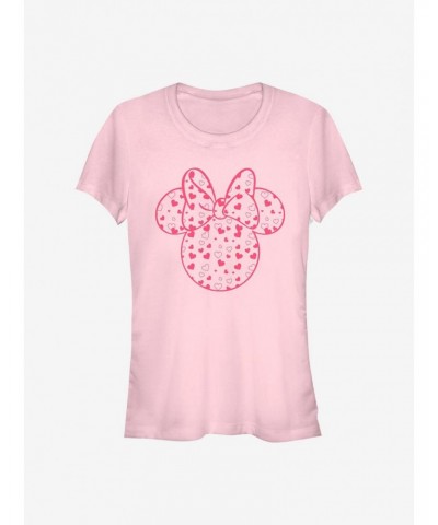 Disney Minnie Mouse Minnie Hearts Fill Girls T-Shirt $6.37 T-Shirts