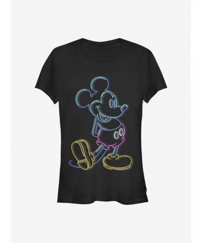 Disney Mickey Mouse Neon Mickey Girls T-Shirt $5.98 T-Shirts