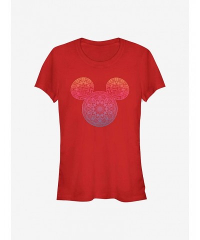 Disney Mickey Mouse Mickey Mandala Fill Girls T-Shirt $6.18 T-Shirts