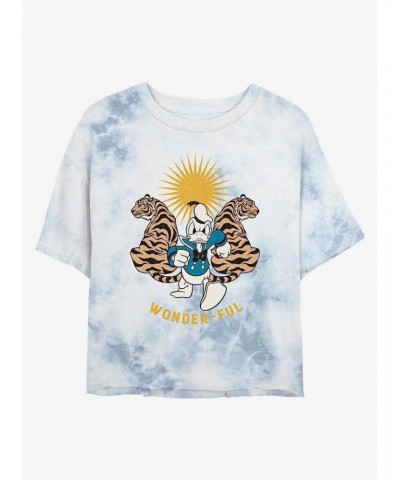 Disney Mickey Mouse Wonderful Duck Tie-Dye Girls Crop T-Shirt $10.87 T-Shirts