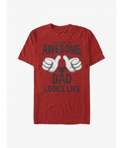 Disney Mickey Mouse Awesome Dad T-Shirt $10.76 T-Shirts