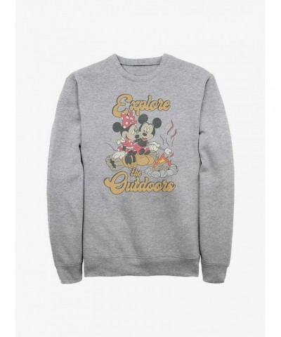 Disney Mickey Mouse Outdoors Crew Sweatshirt $11.22 Sweatshirts