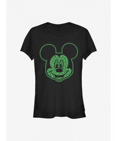 Disney Mickey Mouse Micky Shamrocks Girls T-Shirt $6.97 T-Shirts