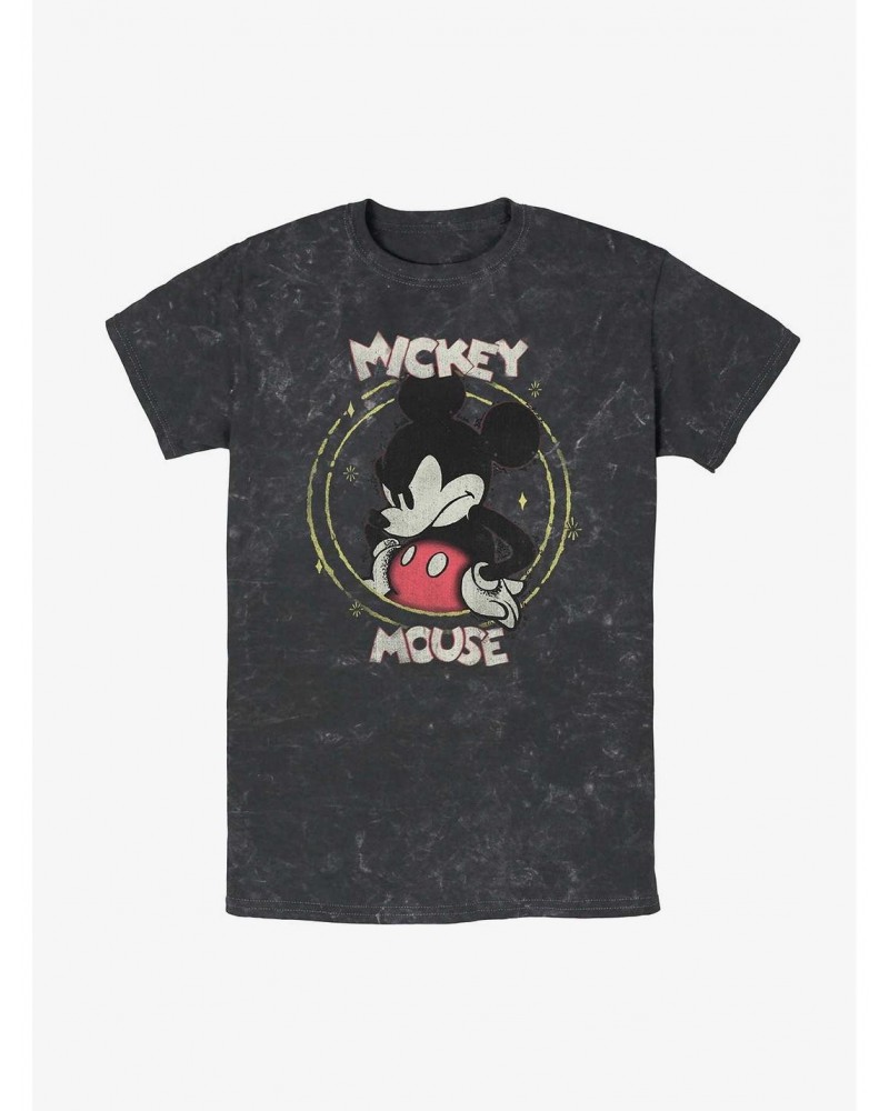 Disney Mickey Mouse Gritty Mickey Mineral Wash T-Shirt $9.95 T-Shirts