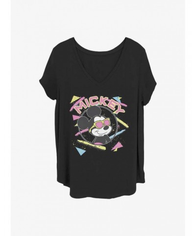 Disney Mickey Mouse 90S Mickey Girls T-Shirt Plus Size $7.63 T-Shirts