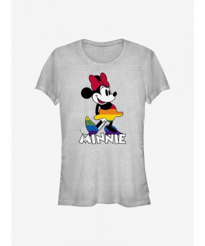 Disney Minnie Mouse Minnie Rainbow Dress Pride T-Shirt $7.17 T-Shirts