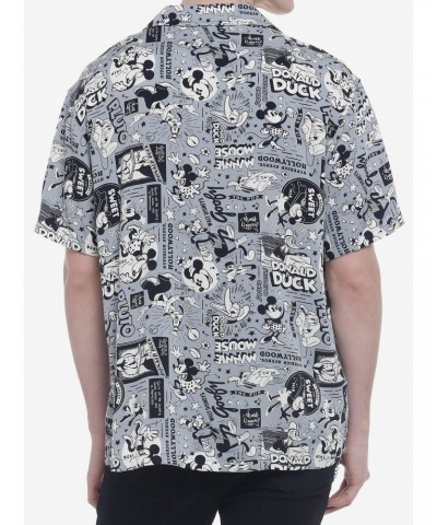 Our Universe Disney100 Mickey Mouse And Friends Vintage Woven Button-Up $11.14 Button-Up