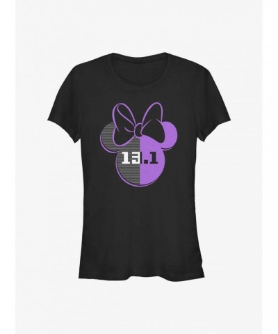 Disney Minnie Mouse 13.1 Half Marathon Ears Girls T-Shirt $7.77 T-Shirts