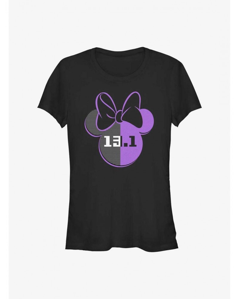 Disney Minnie Mouse 13.1 Half Marathon Ears Girls T-Shirt $7.77 T-Shirts