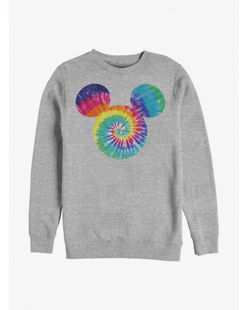 Disney Mickey Mouse Mickey Tie Dye Fill Crew Sweatshirt $12.40 Sweatshirts