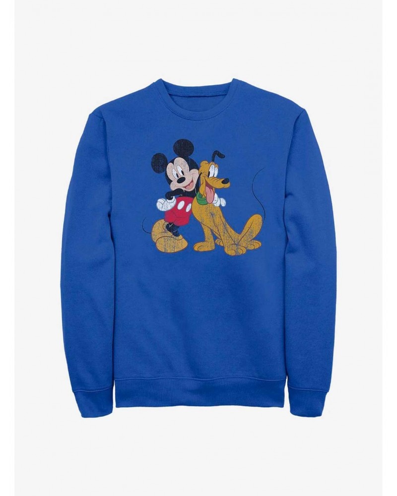 Disney Mickey Mouse And Disney Pluto Sweatshirt $12.40 Sweatshirts