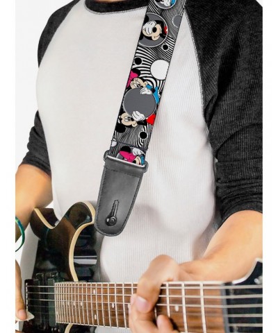 Disney Mickey Mouse & Minnie Peek A Boo Expressions Swirl Guitar Strap $12.45 Guitar Straps
