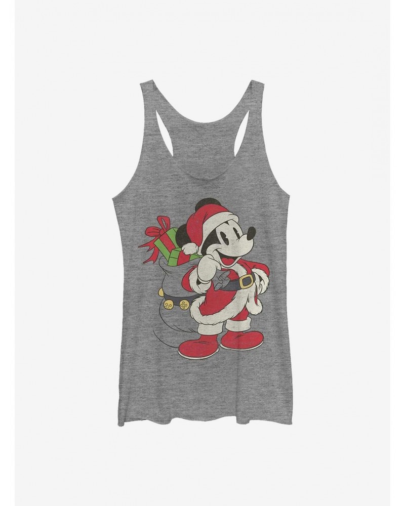 Disney Mickey Mouse Just Santa Mickey Girls Tank $8.50 Tanks